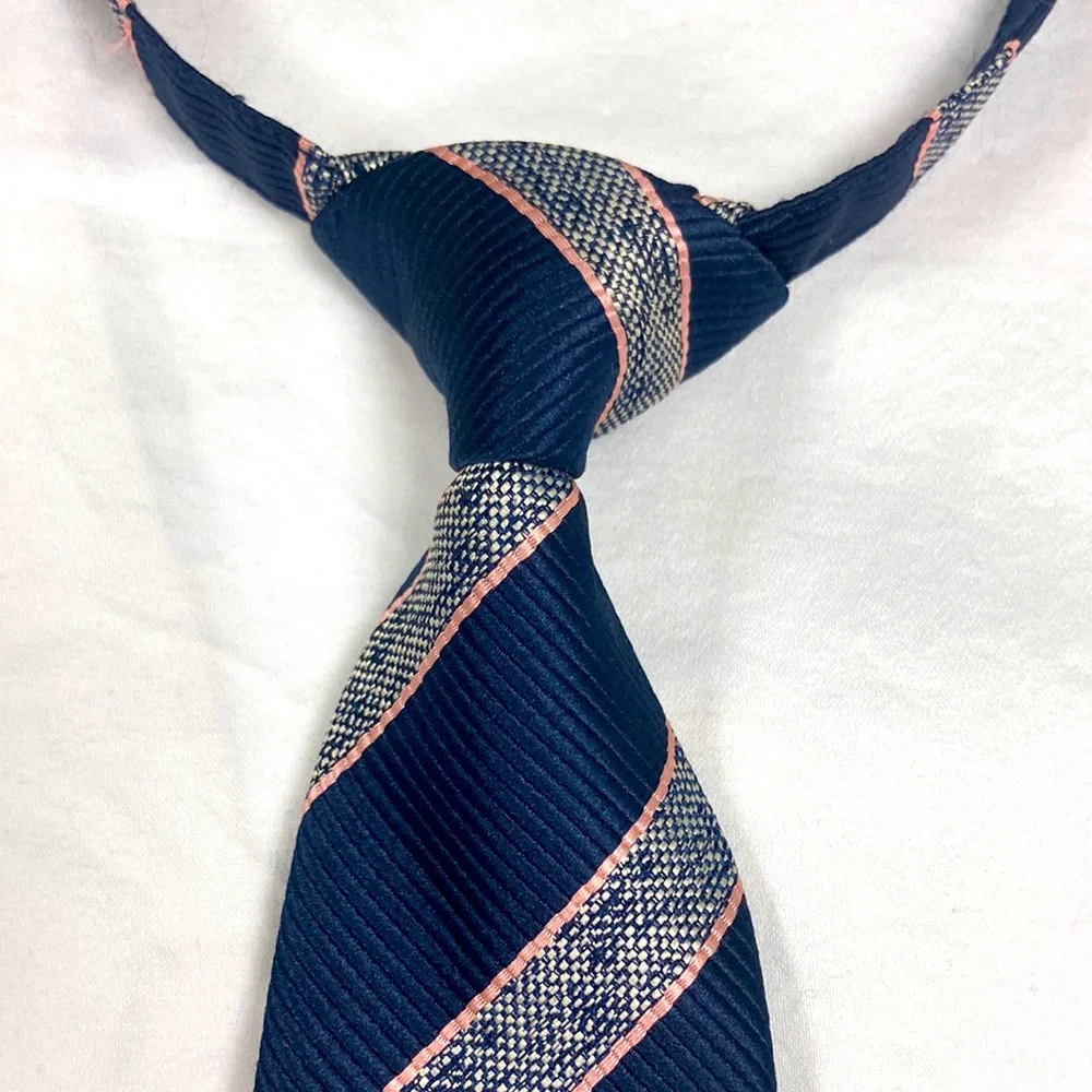 NWOT Dressed up by Gymboree boys blue and pink striped tie size 2T-5T